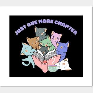Just One More Chapter - Sleepy Kittens Posters and Art